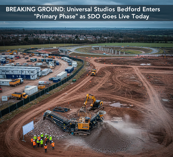 Construction Starts today at the Universal United Kingdom Resort