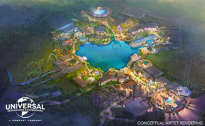 Concept art of Universal Studios Great Britain